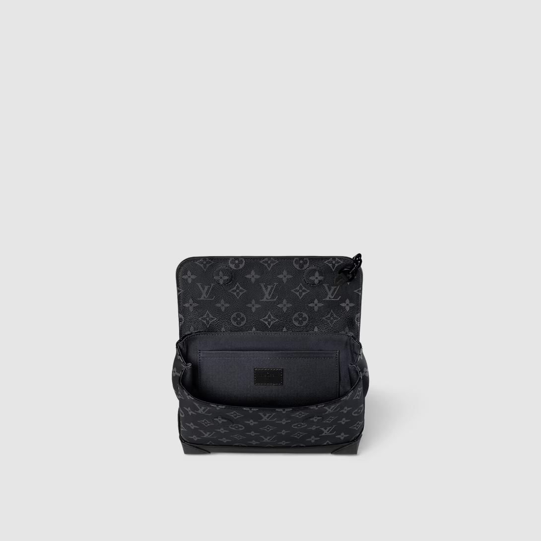 Túi Louis Vuitton Steamer Pm Monogram Eclipse Nam Đen